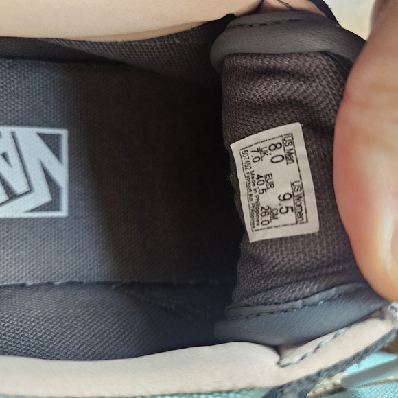 Vans Mint and Charcoal Sneakers - Picture 9 of 12